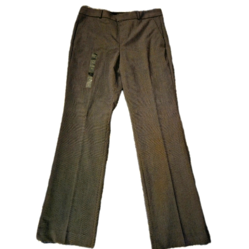 Banana Republic Logan Pants Women's 10 Mid Rise Business Trouser Brown NEW